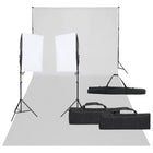 Fotostudioset Met Verlichtingsset En Achtergrond