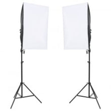 Fotostudioset Met Verlichtingsset En Achtergrond