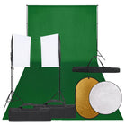 Fotostudio set met 2 softboxen 40x60cm achtergrond reflector