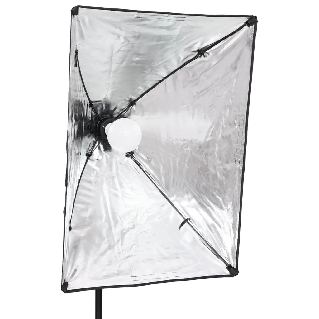Fotostudioset Met Verlichtingsset, Achtergrond En Reflector