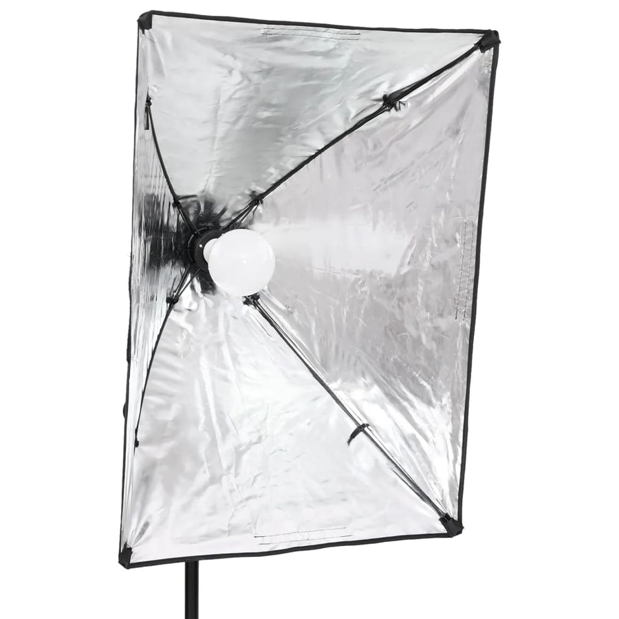 Fotostudioset Met Verlichtingsset, Achtergrond En Reflector