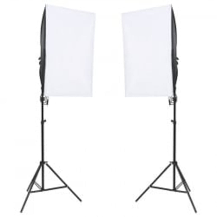 Fotostudioset Met Verlichtingsset, Achtergrond En Reflector