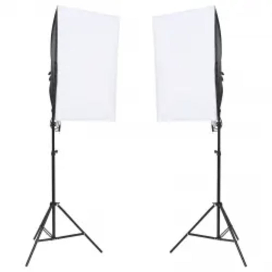 Fotostudioset Met Verlichtingsset En Achtergrond