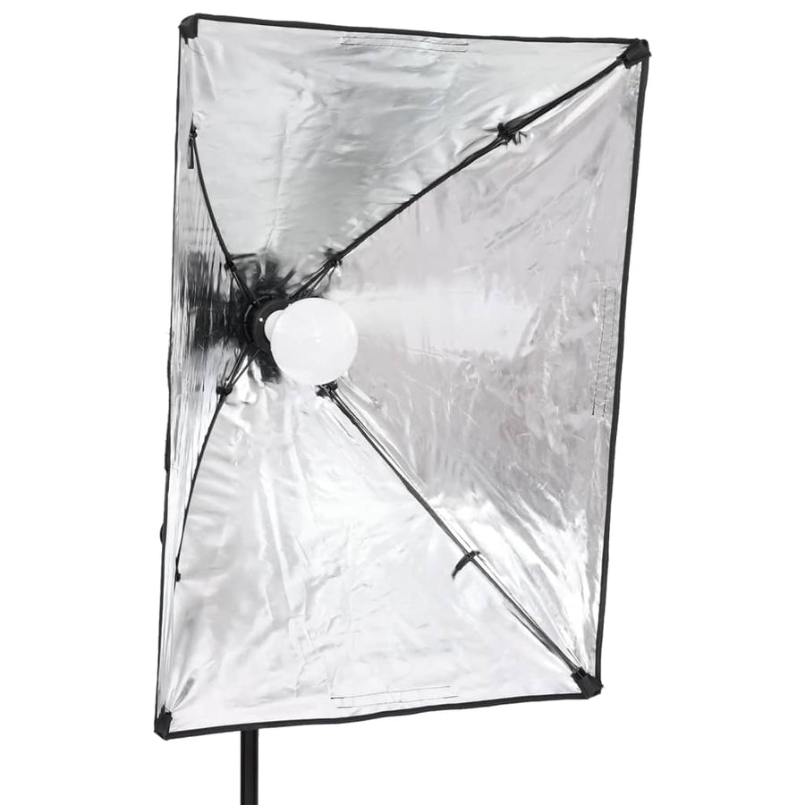 Fotostudioset Met Verlichtingsset En Achtergrond