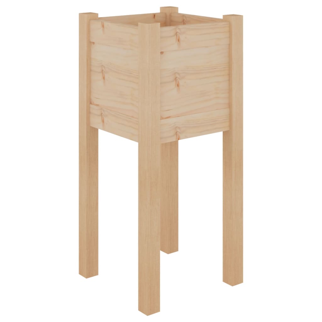 Plantenbak 3X3X70 Cm Massief Grenenhout 1 Naturel
