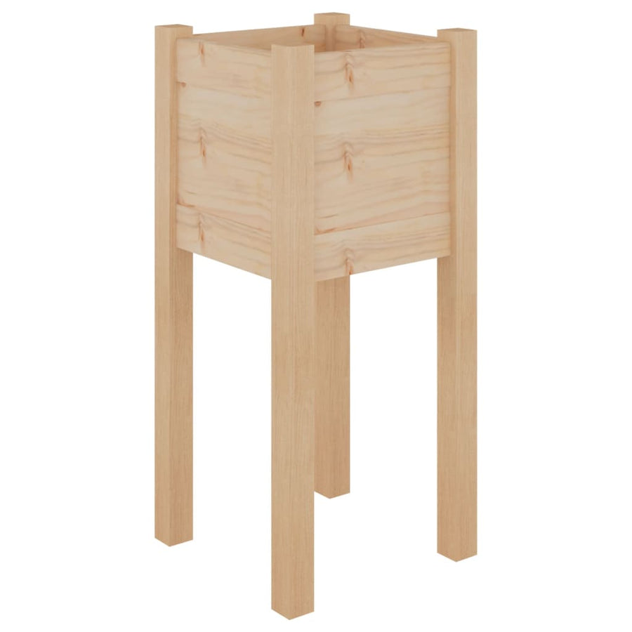 Plantenbak 3X3X70 Cm Massief Grenenhout 1 Naturel