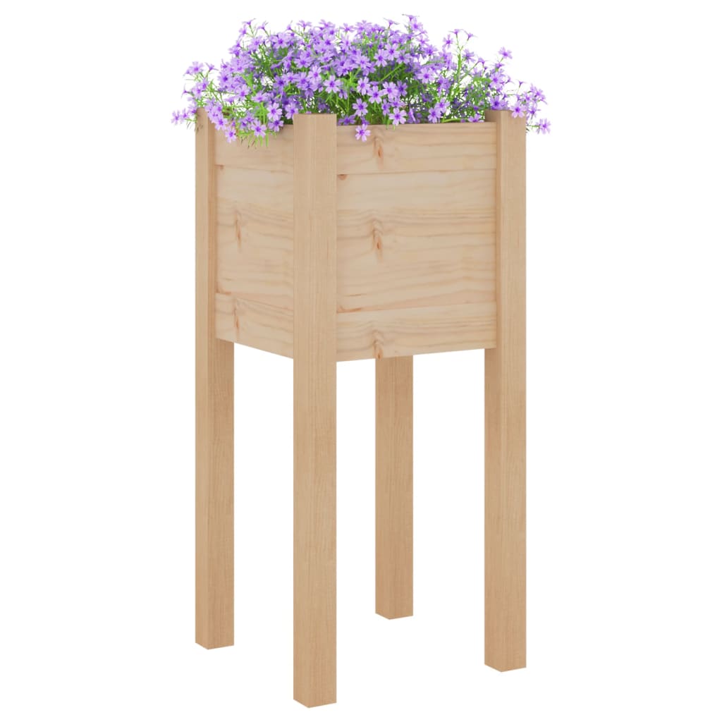 Plantenbak 3X3X70 Cm Massief Grenenhout 1 Naturel