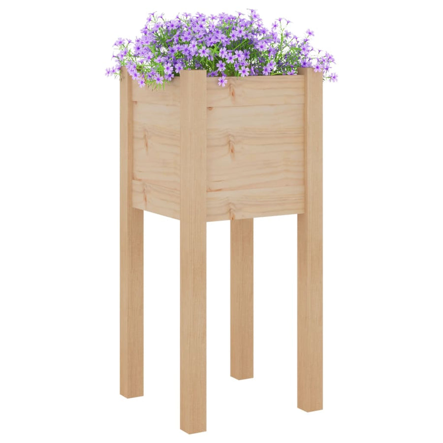 Plantenbak 3X3X70 Cm Massief Grenenhout 1 Naturel