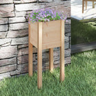 Plantenbak massief grenenhout 31x31x70 cm