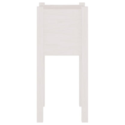 Plantenbakken 3X3X70 Cm Massief Grenenhout 2 1 Wit