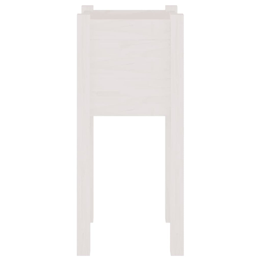 Plantenbakken 3X3X70 Cm Massief Grenenhout 2 1 Wit