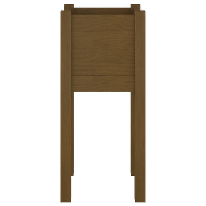 Plantenbak 3X3X70 Cm Massief Grenenhout 1 Honingbruin