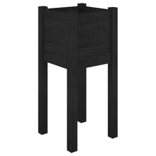 Plantenbak 3X3X70 Cm Massief Grenenhout 1 Zwart