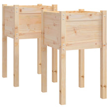 Plantenbakken 40X40X70 Cm Massief Grenenhout 2 1 Naturel