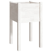 Plantenbak 40X40X70 Cm Massief Grenenhout 1 Wit