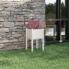 Plantenbak 40X40X70 Cm Massief Grenenhout 1 Wit