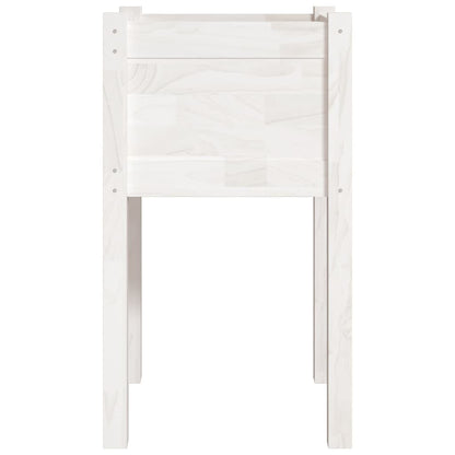 Plantenbakken 40X40X70 Cm Massief Grenenhout 2 1 Wit
