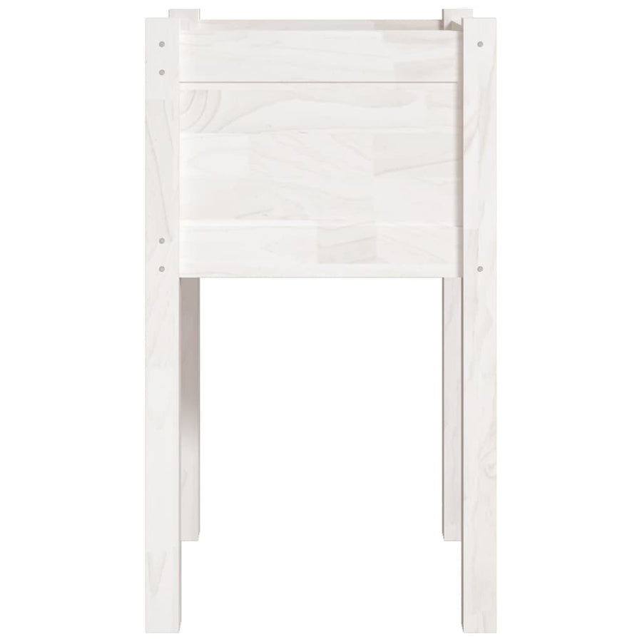 Plantenbakken 40X40X70 Cm Massief Grenenhout 2 1 Wit