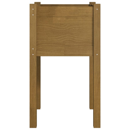 Plantenbak 40X40X70 Cm Massief Grenenhout 1 Honingbruin