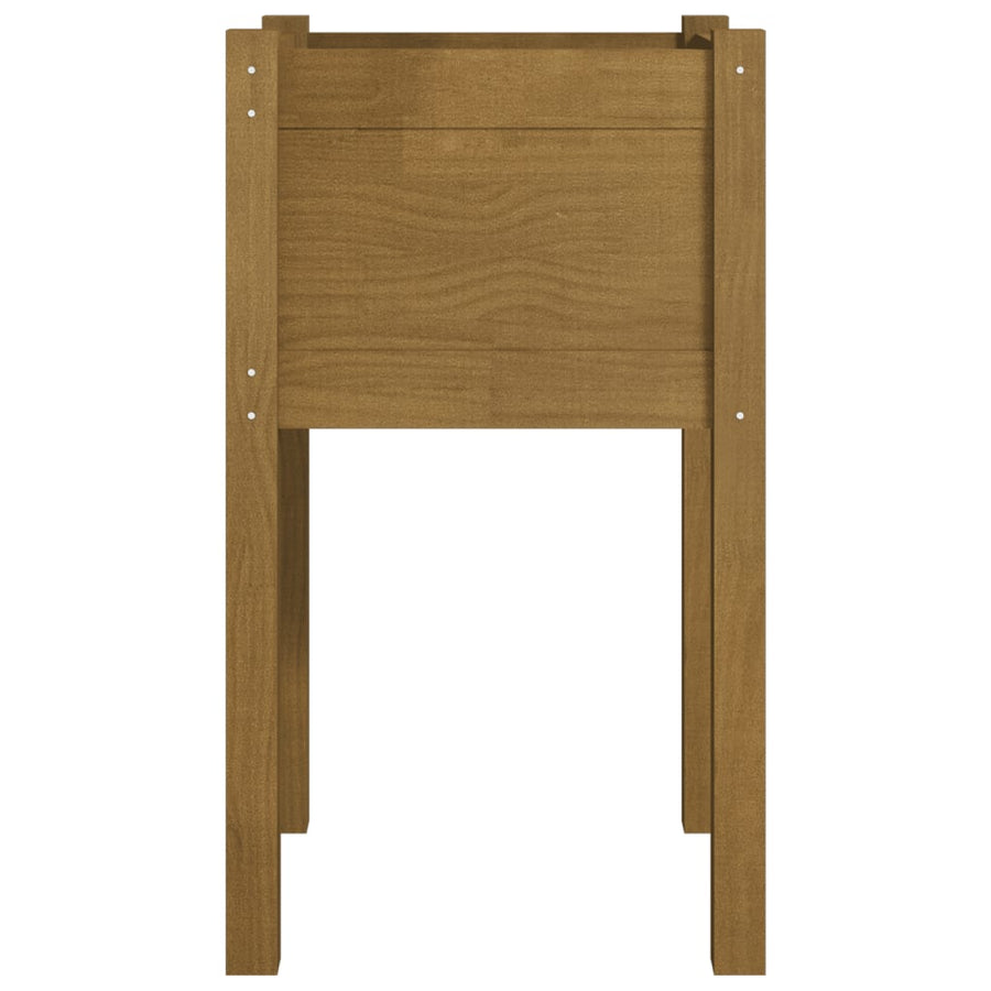 Plantenbakken 40X40X70 Cm Massief Grenenhout 2 1 Honingbruin