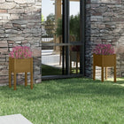 Plantenbak massief grenenhout honingbruin 40x40x70 cm