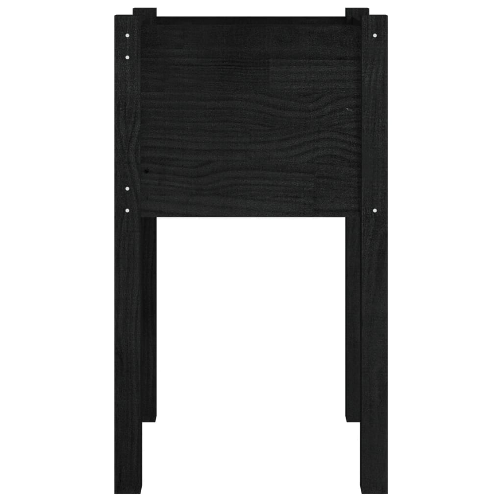 Plantenbakken 40X40X70 Cm Massief Grenenhout 2 1 Zwart