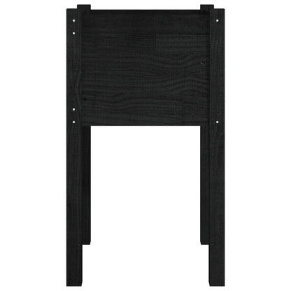 Plantenbakken 40X40X70 Cm Massief Grenenhout 2 1 Zwart