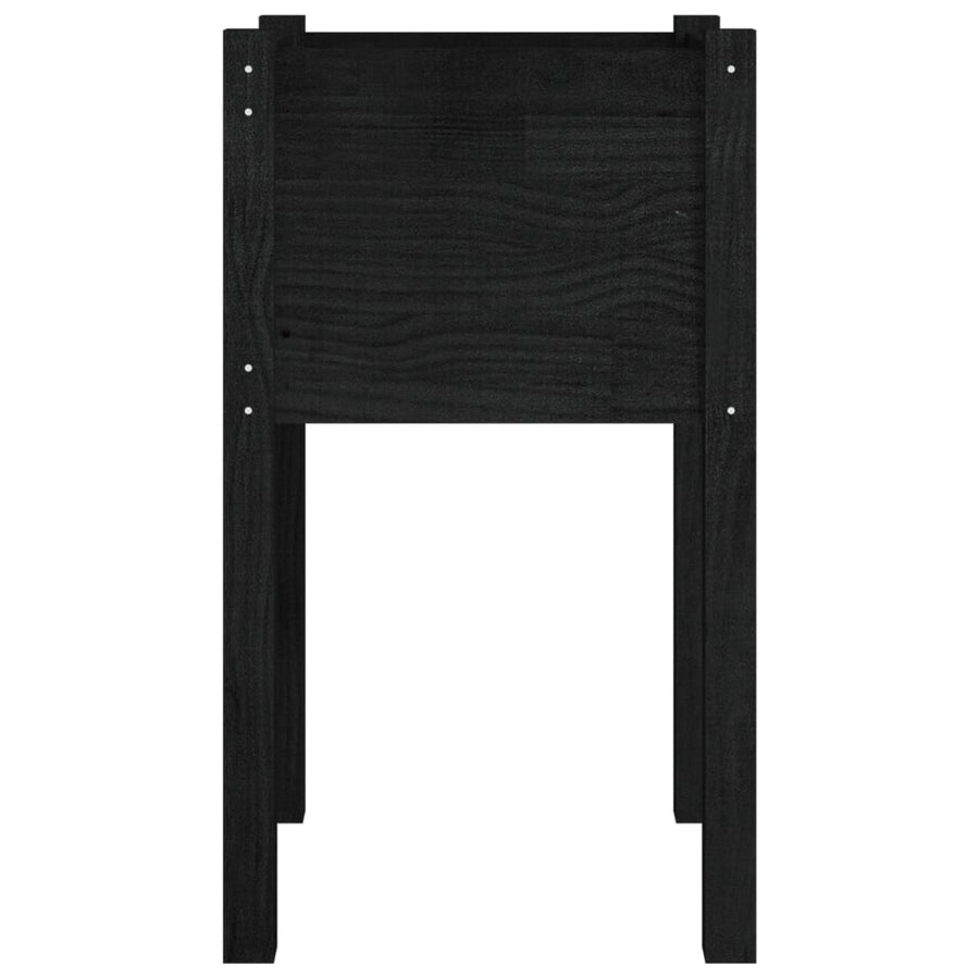 Plantenbakken 40X40X70 Cm Massief Grenenhout 2 1 Zwart