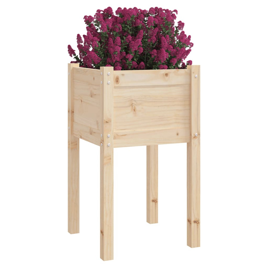Plantenbak 50X50X70 Cm Massief Grenenhout 1 Naturel