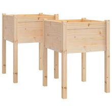 Plantenbakken 50X50X70 Cm Massief Grenenhout 2 1 Naturel