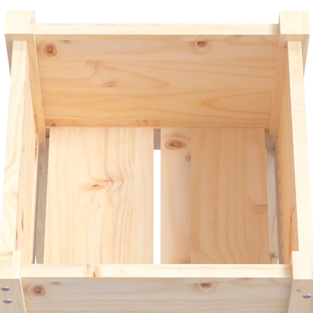 Plantenbakken 50X50X70 Cm Massief Grenenhout 2 1 Naturel