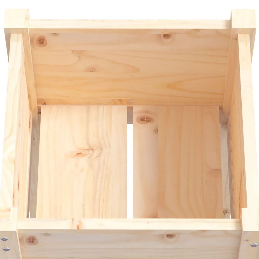 Plantenbakken 50X50X70 Cm Massief Grenenhout 2 1 Naturel