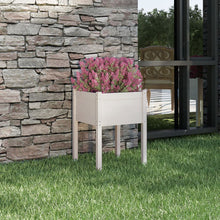 Plantenbak 50X50X70 Cm Massief Grenenhout 1 Wit
