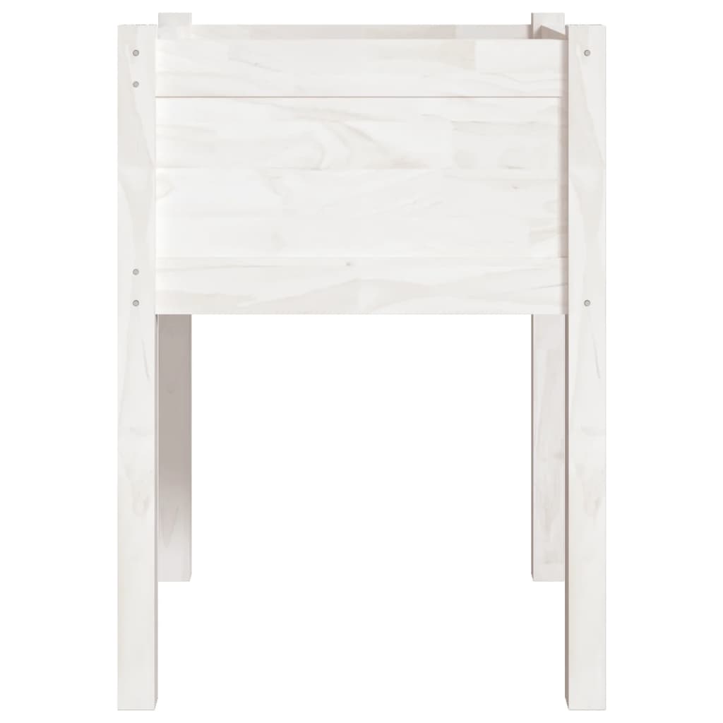 Plantenbakken 50X50X70 Cm Massief Grenenhout 2 1 Wit