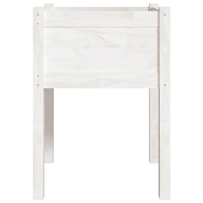 Plantenbakken 50X50X70 Cm Massief Grenenhout 2 1 Wit