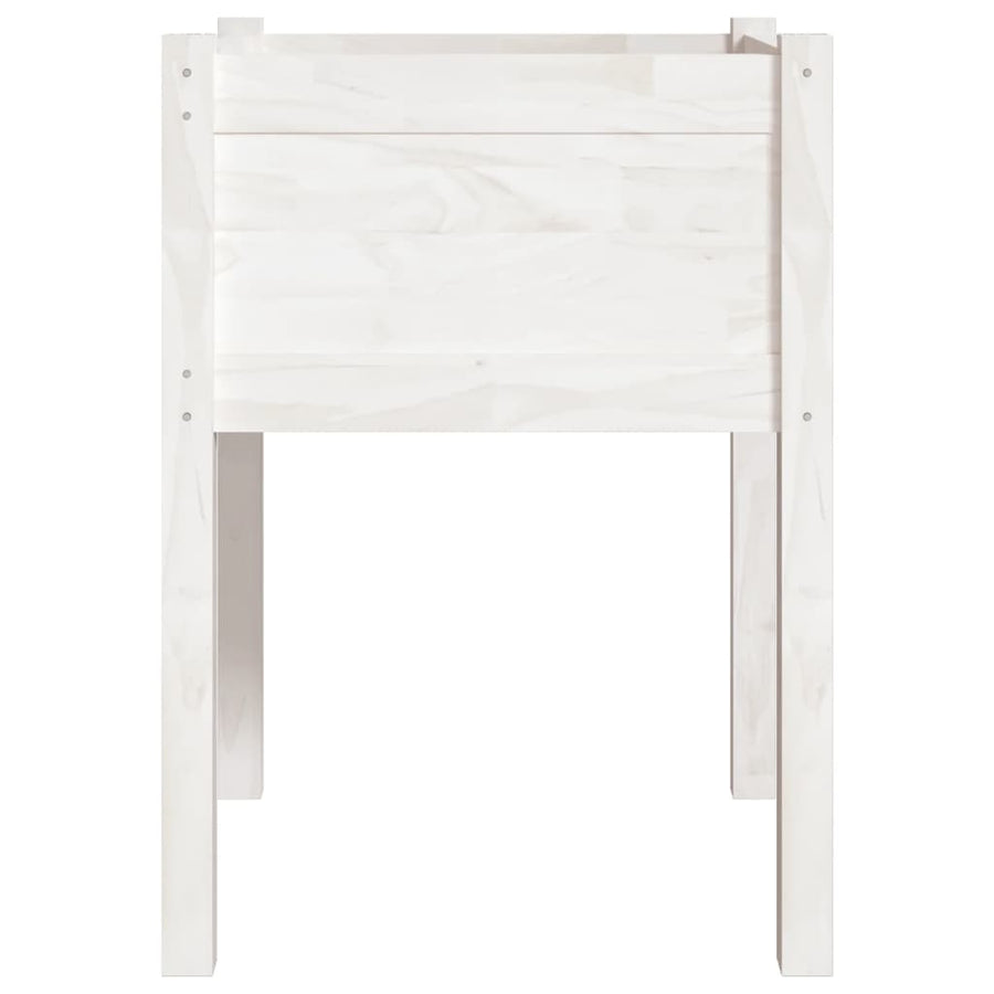 Plantenbakken 50X50X70 Cm Massief Grenenhout 2 1 Wit