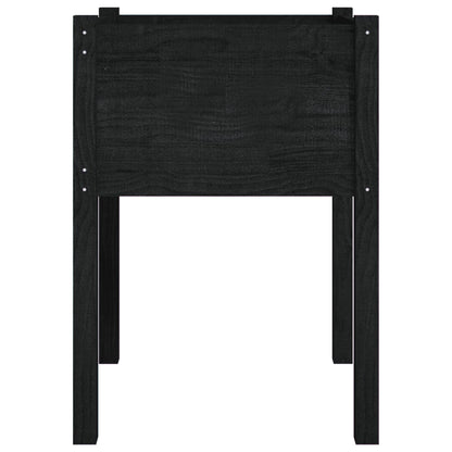 Plantenbak 50X50X70 Cm Massief Grenenhout 1 Zwart