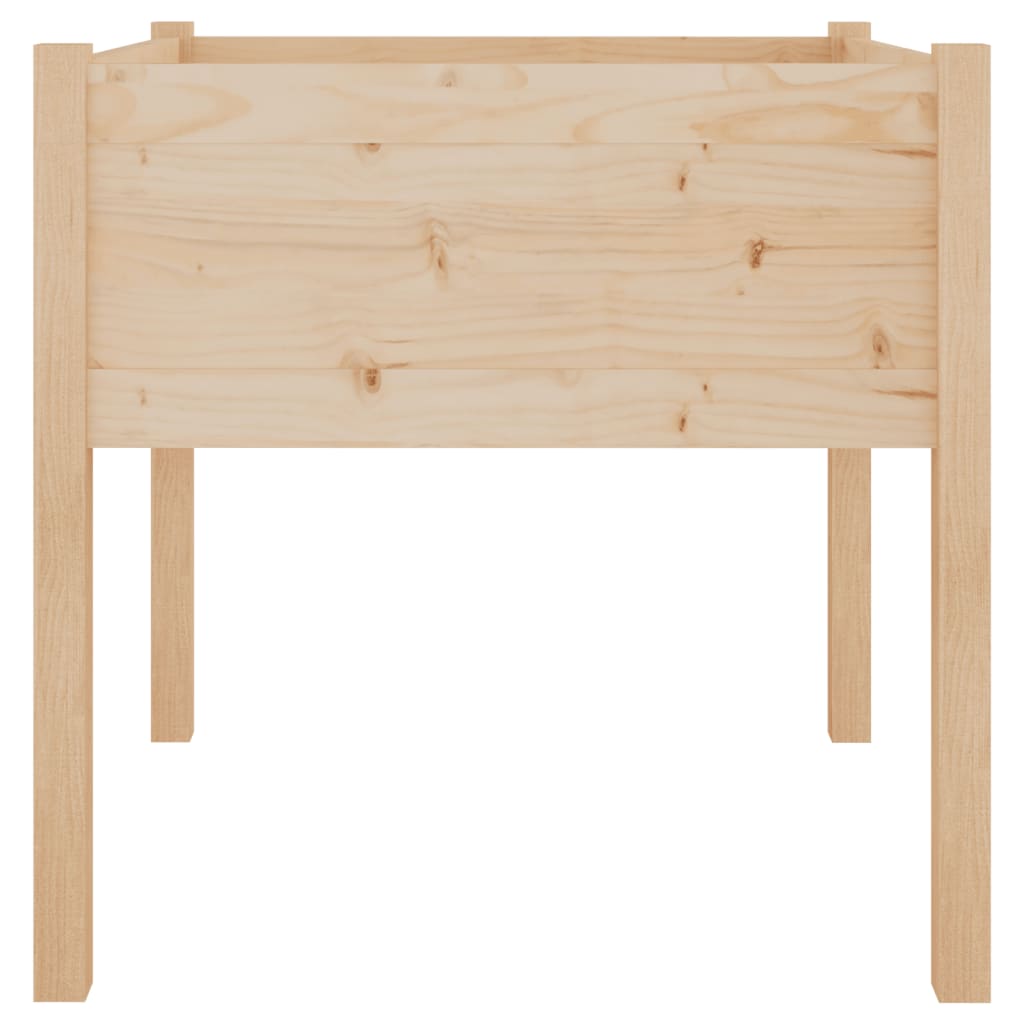 Plantenbak 70X70X70 Cm Massief Grenenhout 1 Naturel