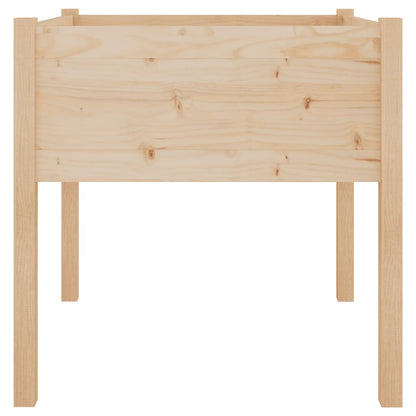 Plantenbak 70X70X70 Cm Massief Grenenhout 1 Naturel