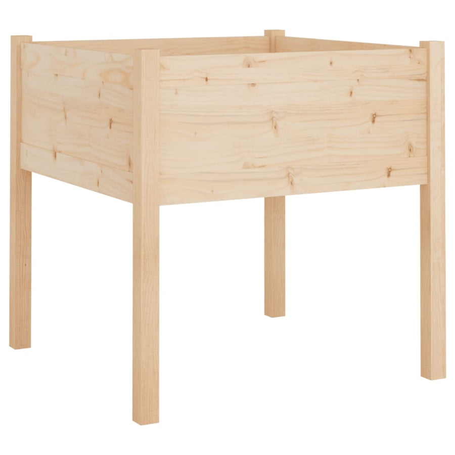 Plantenbakken 70X70X70 Cm Massief Grenenhout 2 Naturel