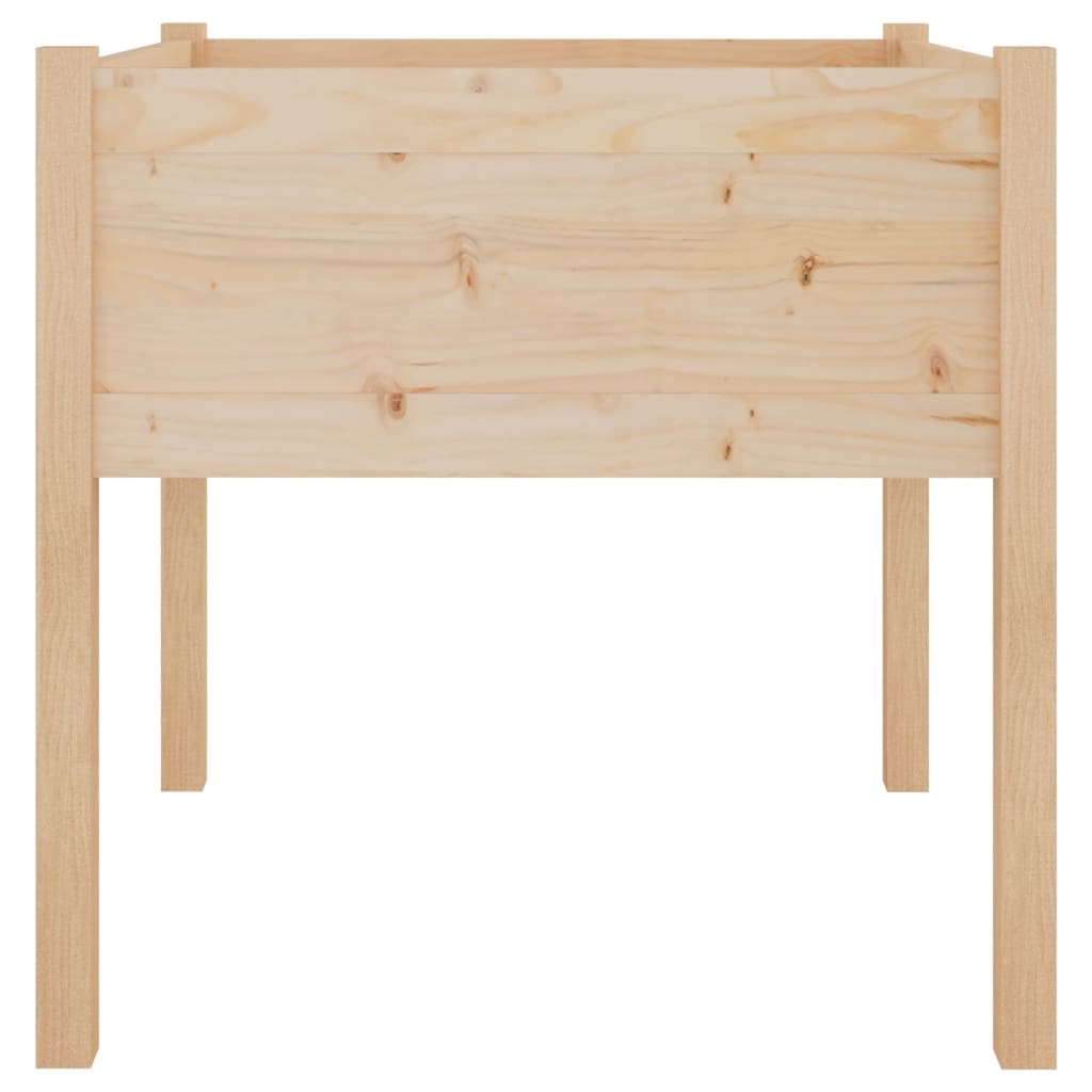Plantenbakken 70X70X70 Cm Massief Grenenhout 2 Naturel