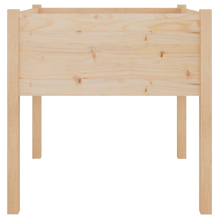 Plantenbakken 70X70X70 Cm Massief Grenenhout 2 Naturel
