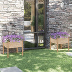 Planters 2 pcs 70x70x70 cm solid pine
