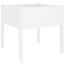 Plantenbak 70X70X70 Cm Massief Grenenhout 1 Wit