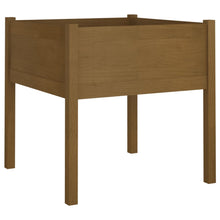 Plantenbak 70X70X70 Cm Massief Grenenhout 1 Honingbruin