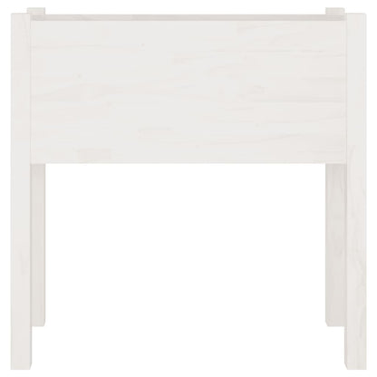 Plantenbakken 70X31X70 Cm Massief Grenenhout 2 Wit