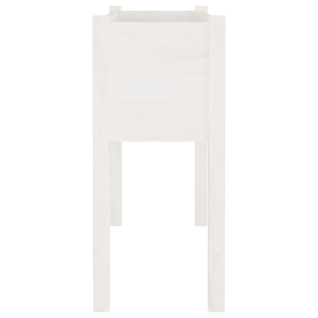 Plantenbakken 70X31X70 Cm Massief Grenenhout 2 Wit