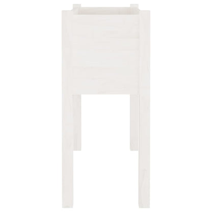 Plantenbakken 70X31X70 Cm Massief Grenenhout 2 Wit