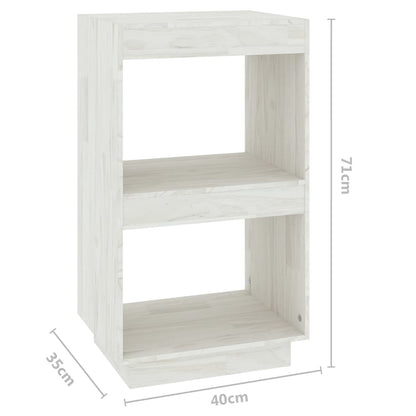 Boekenkast Massief Grenenhout 40 x 35 x 71 cm Wit
