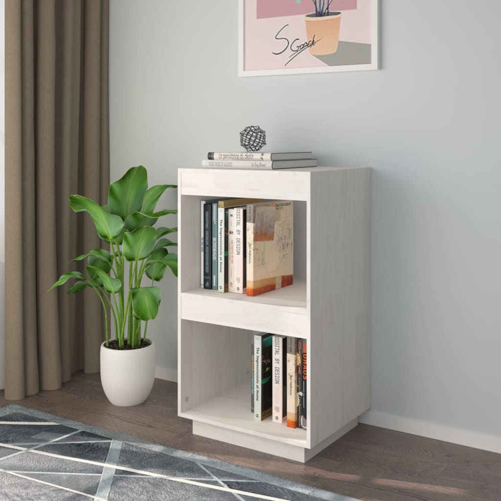 Boekenkast Massief Grenenhout 40 x 35 x 71 cm Wit